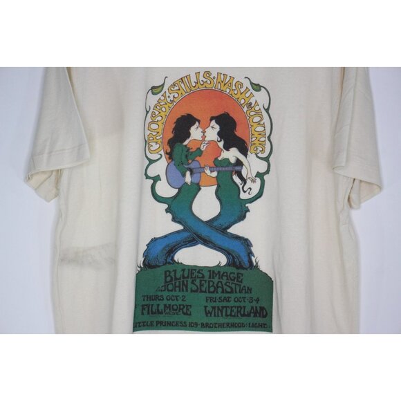 Marine Layer Mens Large Re-Spun Crosby Stills Nash And Young T-Shirt NEW G1427 - Picture 2 of 6